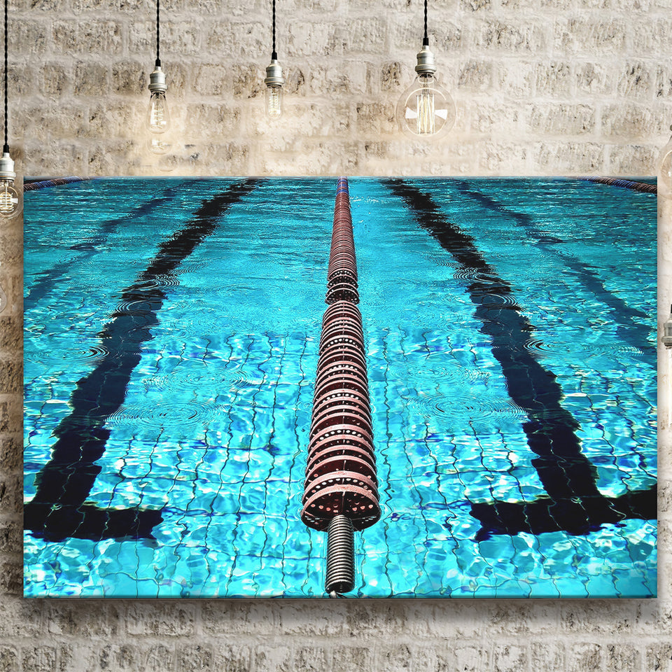 Swimming Pool Underwater Canvas Art, Swimming Canvas Prints Wall Art Home Decor - Painting Canvas, Ready to hang