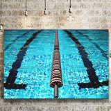 Swimming Pool Underwater Canvas Art, Swimming Canvas Prints Wall Art Home Decor - Painting Canvas, Ready to hang