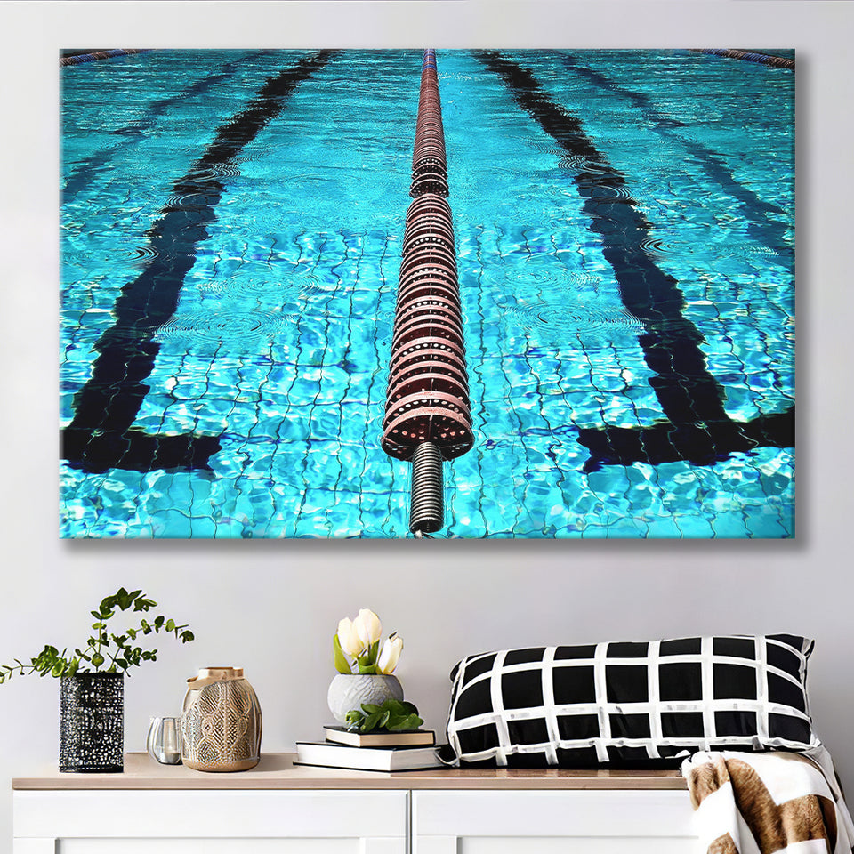 Swimming Pool Underwater Canvas Art, Swimming Canvas Prints Wall Art Home Decor - Painting Canvas, Ready to hang