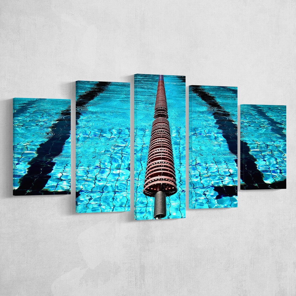 Swimming Pool Underwater Canvas Art, Swimming Multi Panels,Canvas Prints Wall Art Home Decor