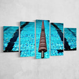 Swimming Pool Underwater Canvas Art, Swimming Multi Panels,Canvas Prints Wall Art Home Decor