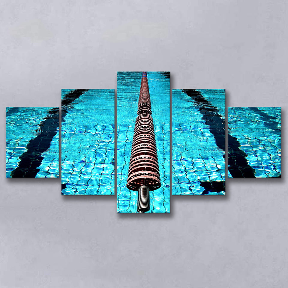 Swimming Pool Underwater Canvas Art, Swimming Multi Panels,Canvas Prints Wall Art Home Decor
