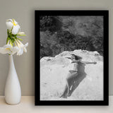 Swimsuit Black And White Print, Beach Framed Art Print Wall Art Decor,Framed Picture