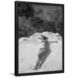 Swimsuit Black And White Print, Beach Framed Art Print Wall Art Decor,Framed Picture