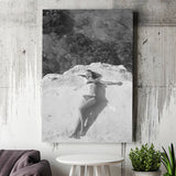 Swimsuit Black And White Print, Beach Canvas Prints Wall Art Home Decor