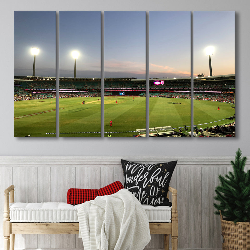Sydney Cricket Ground Stadium, Stadium Canvas, Sport Art, Gift for him, Multi Panels B, Canvas Prints Wall Art Decor