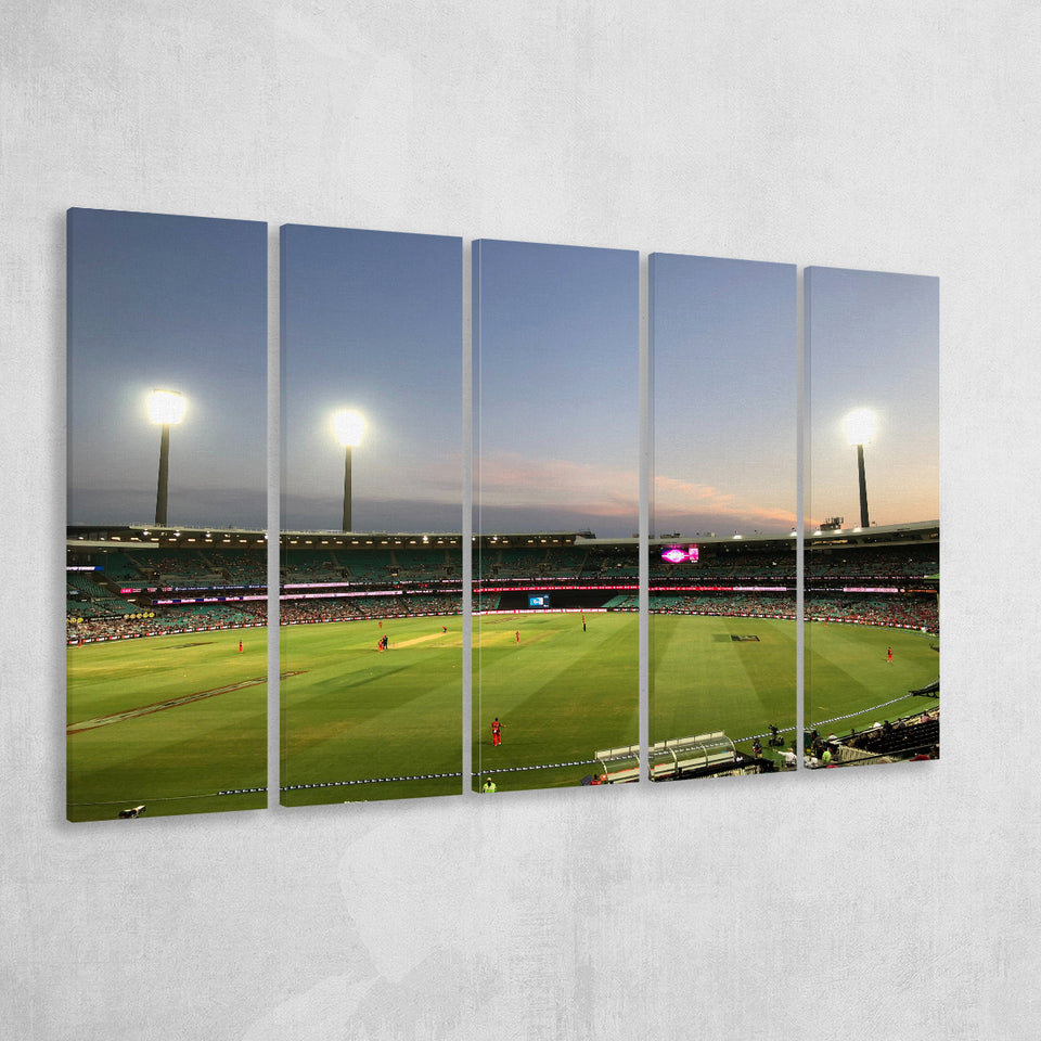 Sydney Cricket Ground Stadium, Stadium Canvas, Sport Art, Gift for him, Multi Panels B, Canvas Prints Wall Art Decor
