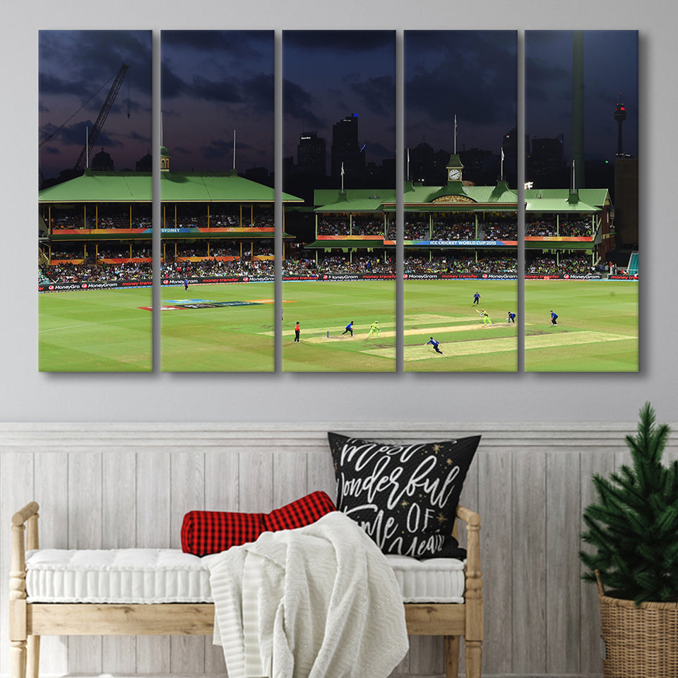 Sydney Cricket Ground in Australia, Stadium Canvas, Sport Art, Gift for him, Multi Panels B, Canvas Prints Wall Art Decor