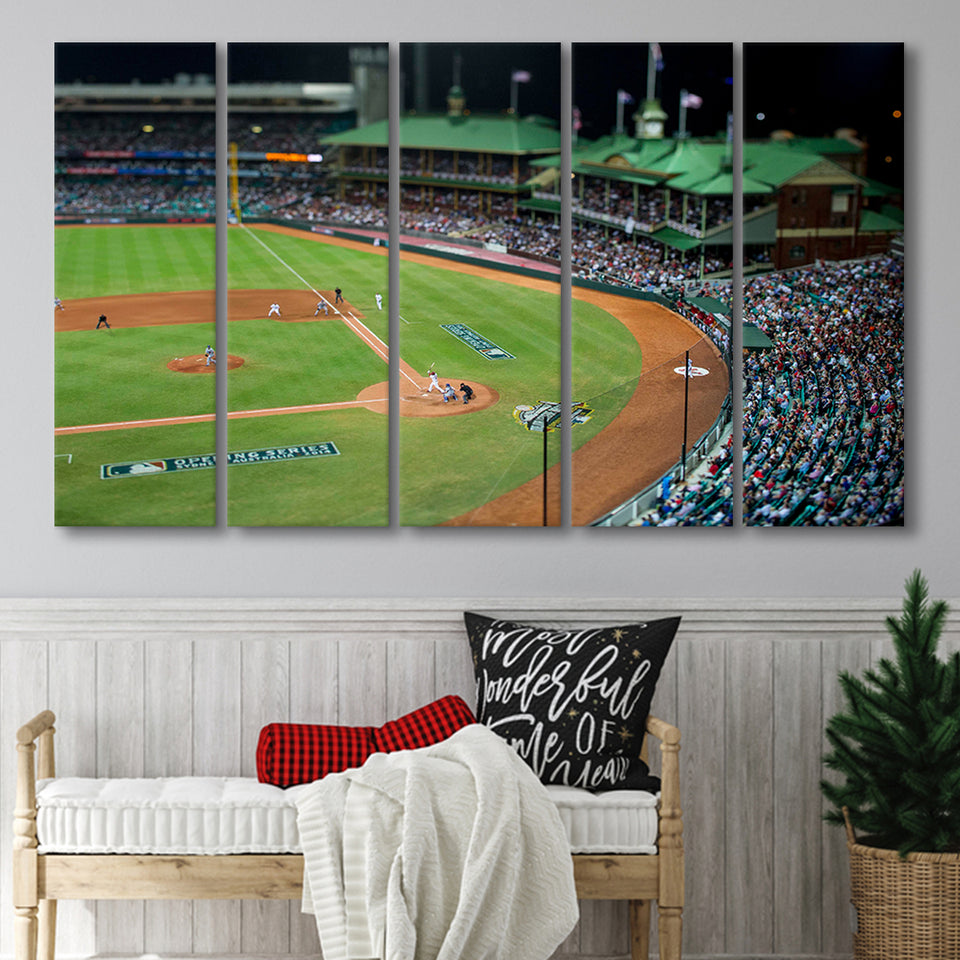 Sydney Cricket Ground in Moore Park, Stadium Canvas, Sport Art, Gift for him, Multi Panels B, Canvas Prints Wall Art Decor
