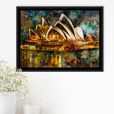 Sydney Opera House Framed Canvas Prints Wall Art Decor - Painting Canvas, Framed Picture, Home Decor