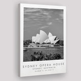 Sydney Opera House Black And White Art Canvas Prints Wall Art Home Decor