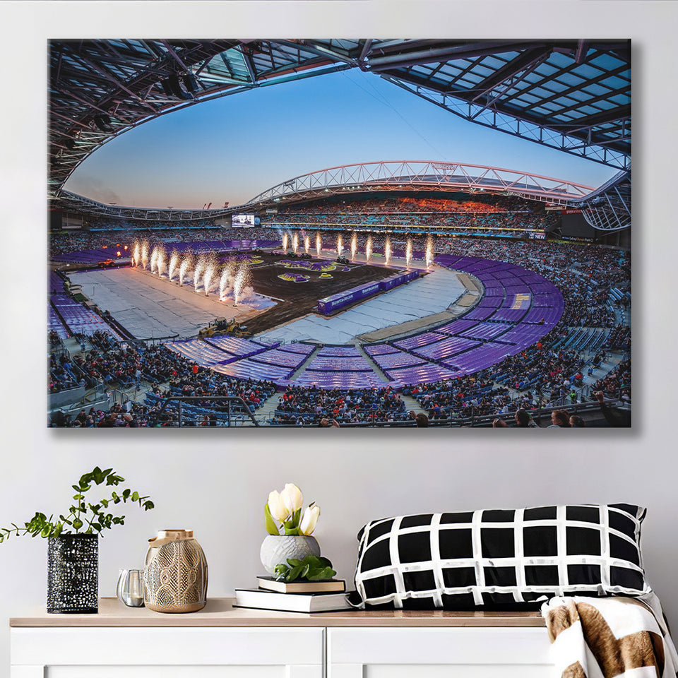 Sydneys Anz Stadium, Stadium Canvas, Sport Art, Gift for him, Fan Gift, Canvas Prints Wall Art Decor