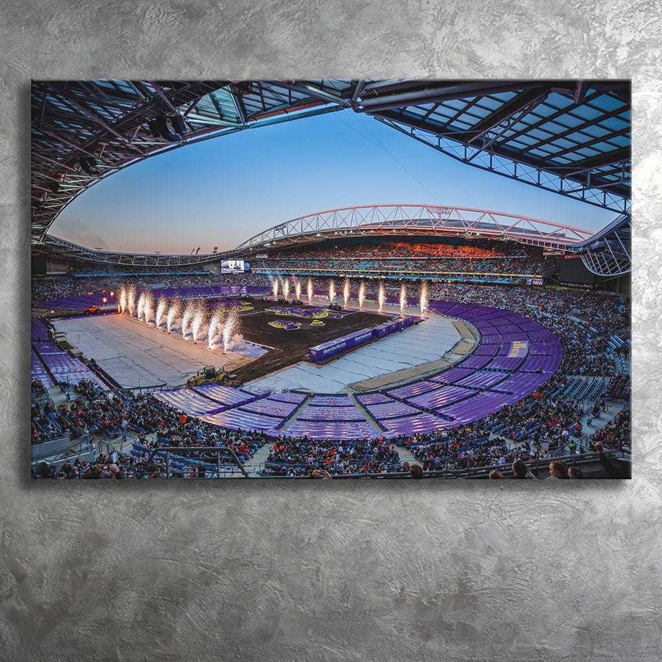 Sydneys Anz Stadium, Stadium Canvas, Sport Art, Gift for him, Fan Gift, Canvas Prints Wall Art Decor