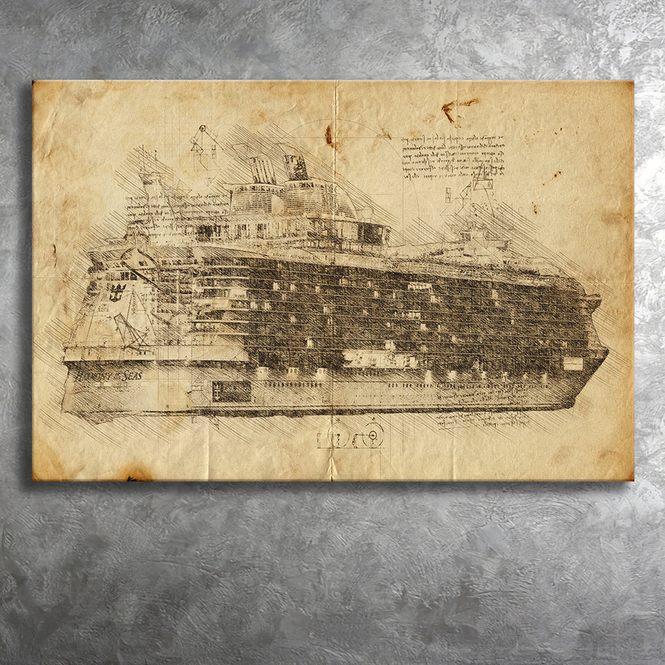 Symphony Of The Seas Cruise Ship Canvas Prints Wall Art - Painting Canvas, Painting Prints, Wall Home Decor, Prints for Sale