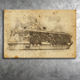 Symphony Of The Seas Cruise Ship Canvas Prints Wall Art - Painting Canvas, Painting Prints, Wall Home Decor, Prints for Sale
