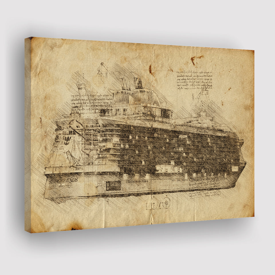 Symphony Of The Seas Cruise Ship Canvas Prints Wall Art - Painting Canvas, Painting Prints, Wall Home Decor, Prints for Sale