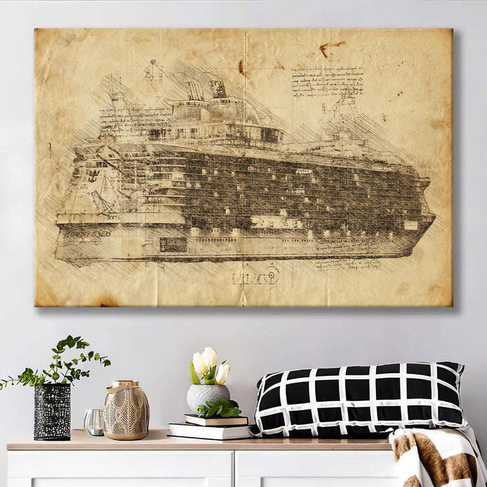 Symphony Of The Seas Cruise Ship Canvas Prints Wall Art - Painting Canvas, Painting Prints, Wall Home Decor, Prints for Sale