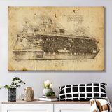 Symphony Of The Seas Cruise Ship Canvas Prints Wall Art - Painting Canvas, Painting Prints, Wall Home Decor, Prints for Sale