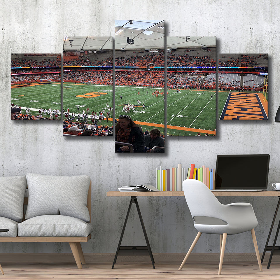 Syracuse Orange Stadium Canvas Prints Carrier Dome Stadium Wall Art,Multi Panels,Sport Stadium Art Prints, Fan Gift