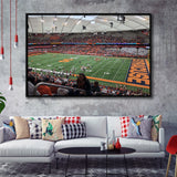 Syracuse Orange Stadium Framed Canvas Prints Carrier Dome Stadium Wall Art,Sport Stadium Art Prints, Fan Gift