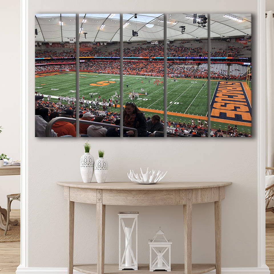 Syracuse Orange Stadium Canvas Prints Carrier Dome Stadium Wall Art,Multi Panels B,Sport Stadium Art Prints, Fan Gift