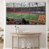 Syracuse Orange Stadium Canvas Prints Carrier Dome Stadium Wall Art,Multi Panels B,Sport Stadium Art Prints, Fan Gift