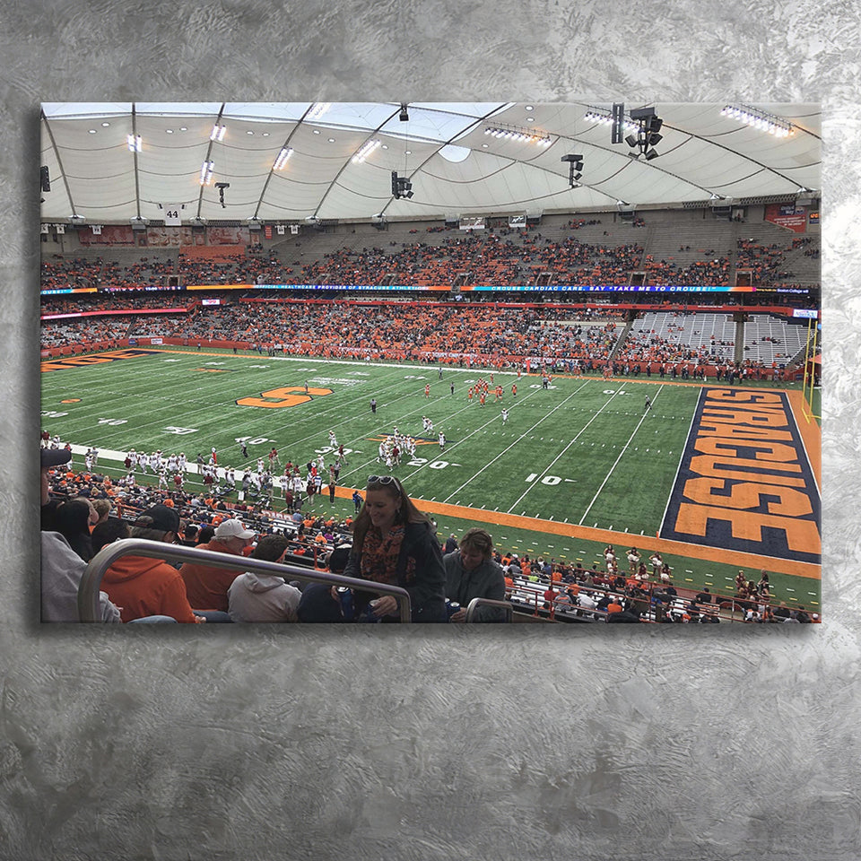 Syracuse Orange Stadium Canvas Prints Carrier Dome Stadium Wall Art,Sport Stadium Art Prints, Fan Gift, Wall Decor