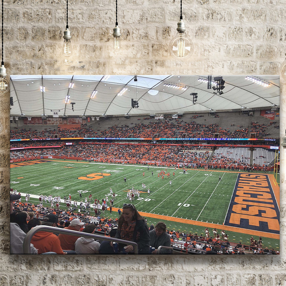 Syracuse Orange Stadium Canvas Prints Carrier Dome Stadium Wall Art,Sport Stadium Art Prints, Fan Gift, Wall Decor