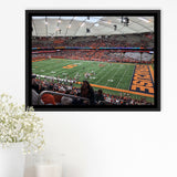Syracuse Orange Stadium Framed Canvas Prints Carrier Dome Stadium Wall Art,Sport Stadium Art Prints, Fan Gift