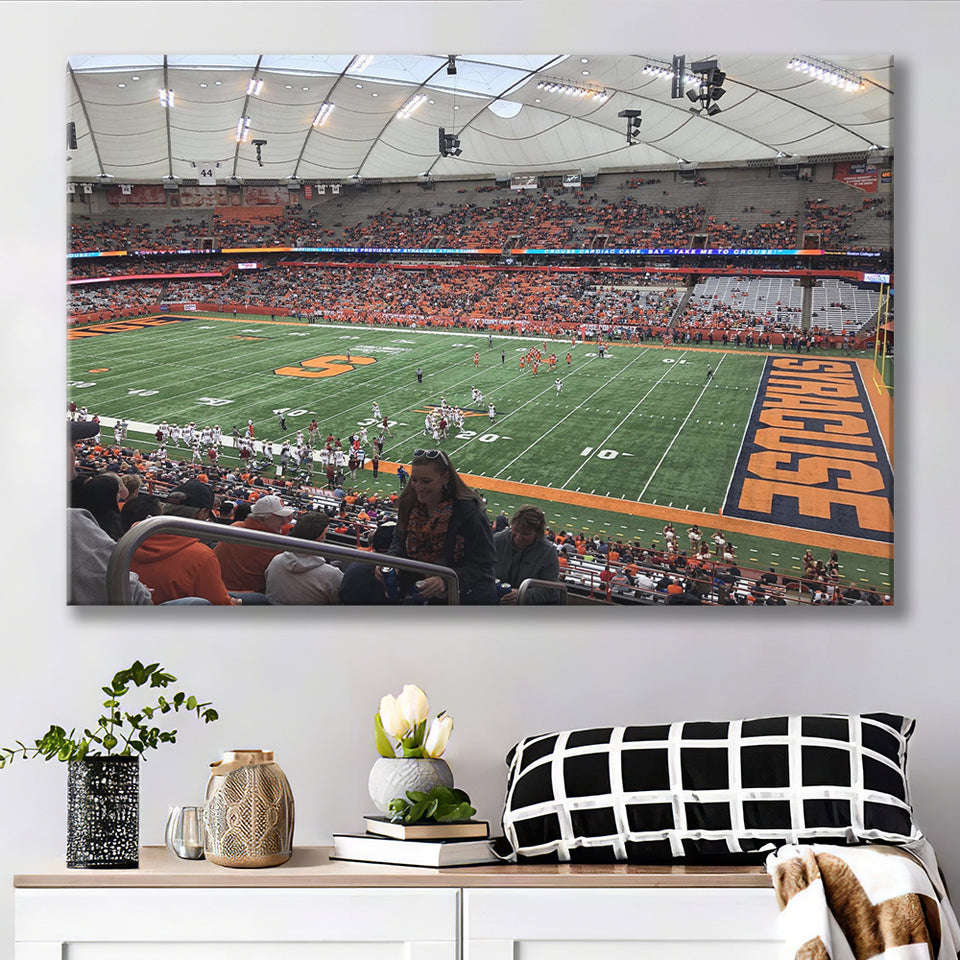 Syracuse Orange Stadium Canvas Prints Carrier Dome Stadium Wall Art,Sport Stadium Art Prints, Fan Gift, Wall Decor