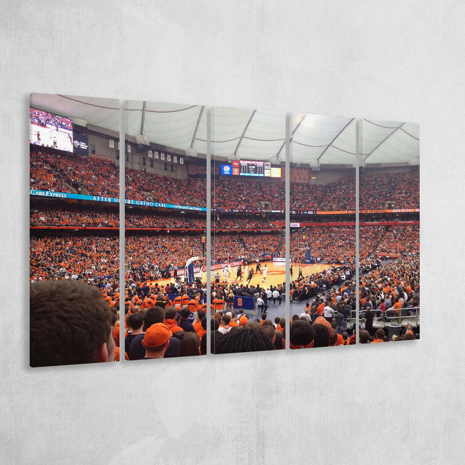 Syracuse Orange Stadium Canvas Prints Carrier Dome Wall Art Basketball,Multi Panels B,Sport Stadium Art Prints, Fan Gift