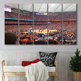 Syracuse Orange Stadium Canvas Prints Carrier Dome Wall Art Basketball,Multi Panels B,Sport Stadium Art Prints, Fan Gift