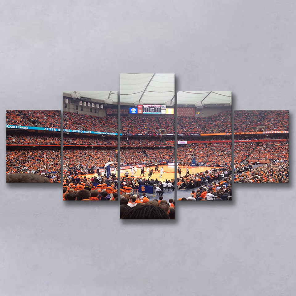 Syracuse Orange Stadium Canvas Prints Carrier Dome Wall Art Basketball,Multi Panels,Sport Stadium Art Prints, Fan Gift