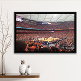 Syracuse Orange Stadium Framed Canvas Prints Carrier Dome Wall Art Basketball,Sport Stadium Art Prints, Fan Gift