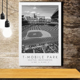 T-Mobile Park Seattle Mariners Baseball Lovers Black And White Art Canvas Prints Wall Art Home Decor