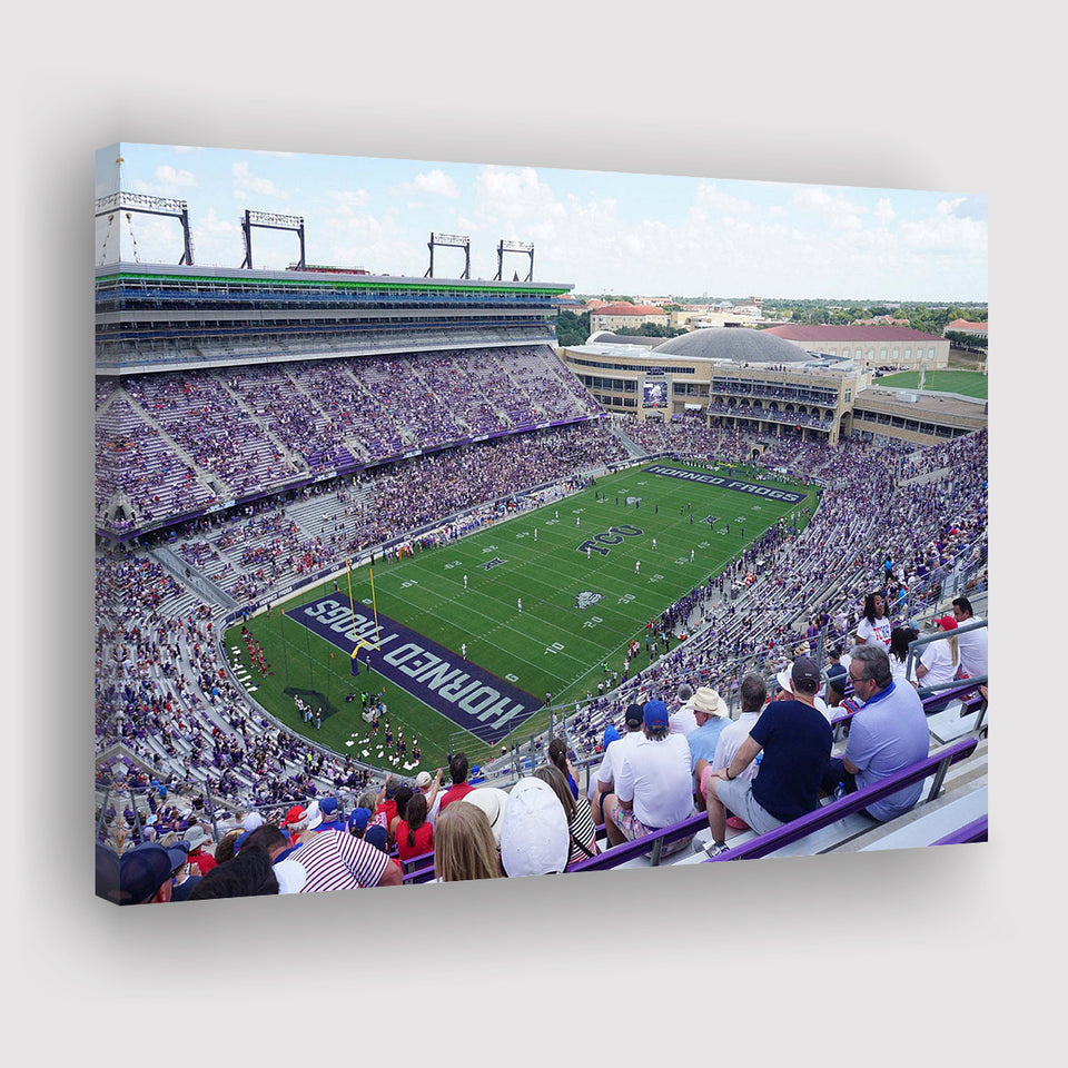 TCU Horned Frogs Wall Art Amon G Carter,Sport Stadium Art Prints, Fan Gift, Wall Decor