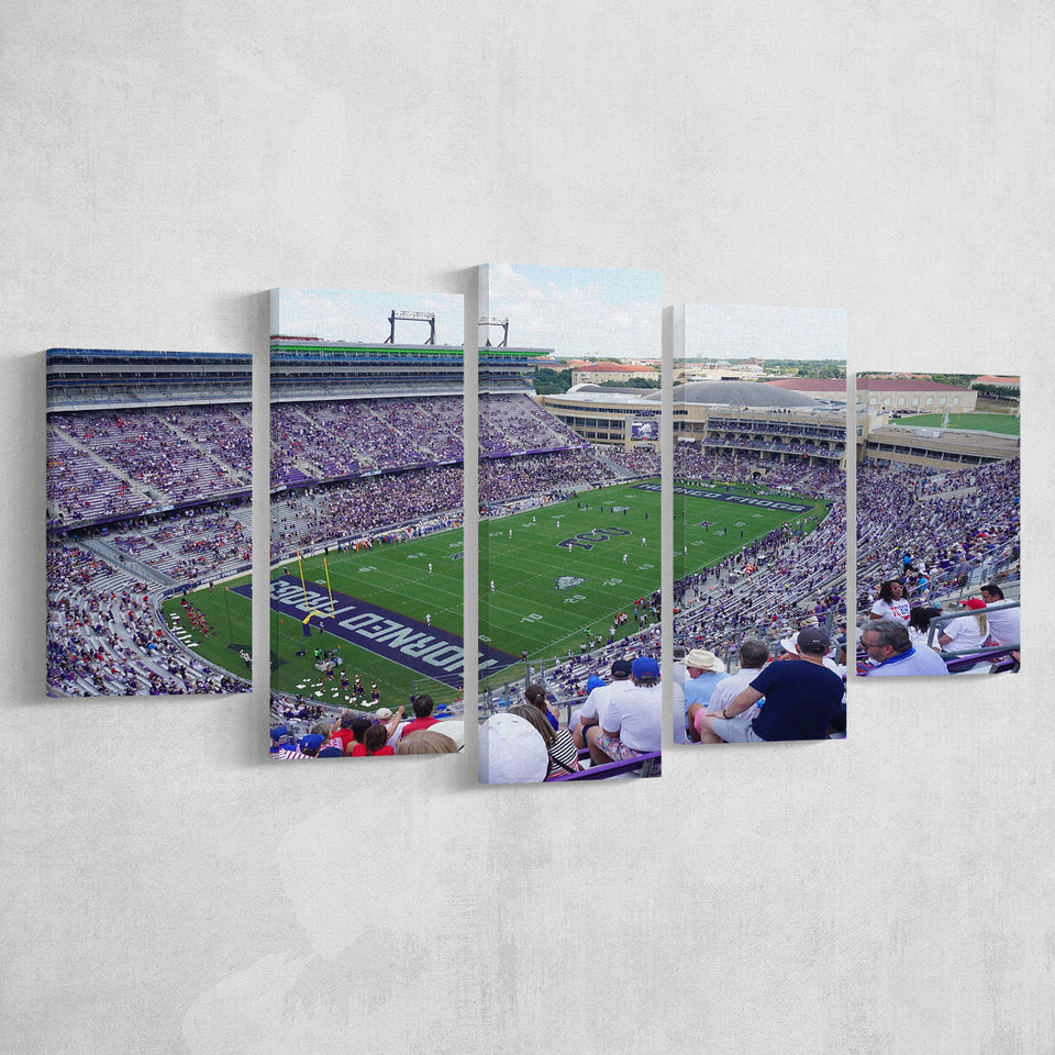 TCU Horned Frogs Wall Art Amon G Carter,Multi Panels,Sport Stadium Art Prints, Fan Gift