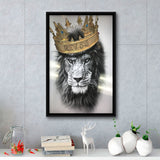 The King v1 Framed Canvas Prints Wall Art Home Decor - Painting Canvas,Black Frame, Ready to hang