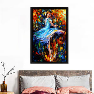 The Spinning Dancer Framed Canvas Wall Art - Canvas Prints, Prints Painting, Prints on Sale,Framed Art