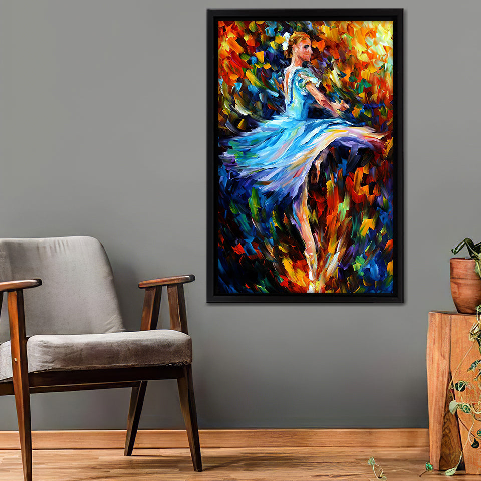 The Spinning Dancer Framed Canvas Wall Art - Canvas Prints, Prints Painting, Prints on Sale,Framed Art