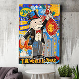The World Is Yours Canvas Prints Wall Art Home Decor - Painting Canvas,Art Prints, Ready to hang
