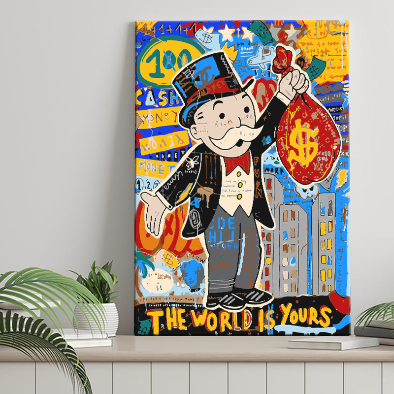 The World Is Yours Canvas Prints Wall Art Home Decor - Painting Canvas,Art Prints, Ready to hang