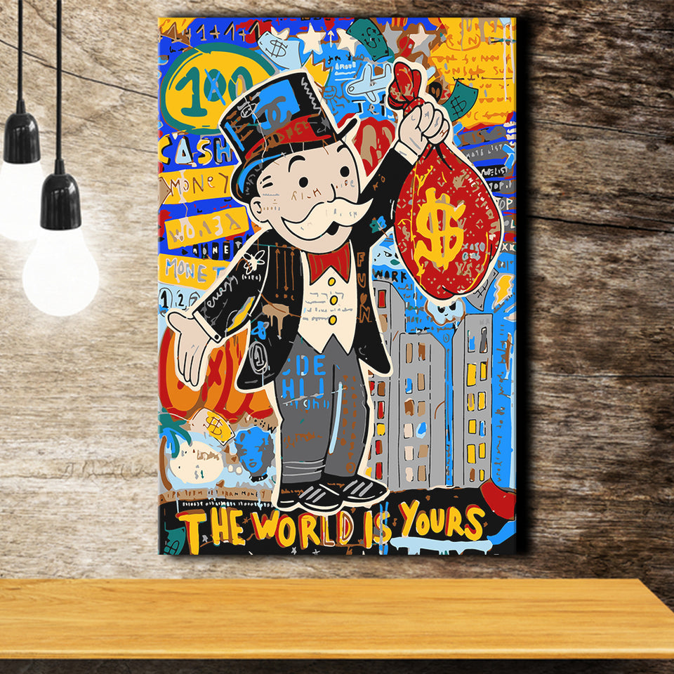 The World Is Yours Canvas Prints Wall Art Home Decor - Painting Canvas,Art Prints, Ready to hang