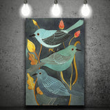 Three Little Birds Canvas Prints Wall Art Home Decor - Painting Canvas,Art Prints, Ready to hang