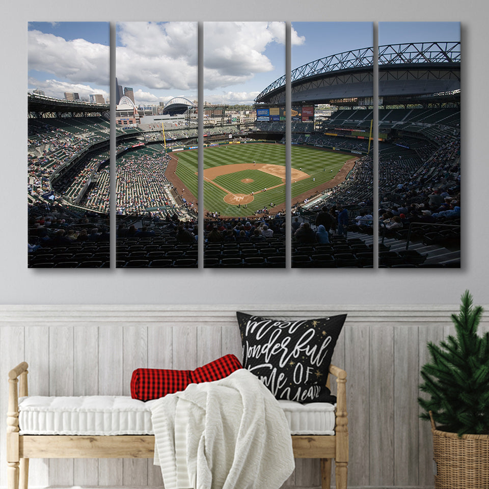 T Mobile Park, Stadium Canvas, Sport Art, Gift for him, Multi Panels B, Canvas Prints Wall Art Decor