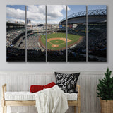T Mobile Park, Stadium Canvas, Sport Art, Gift for him, Multi Panels B, Canvas Prints Wall Art Decor