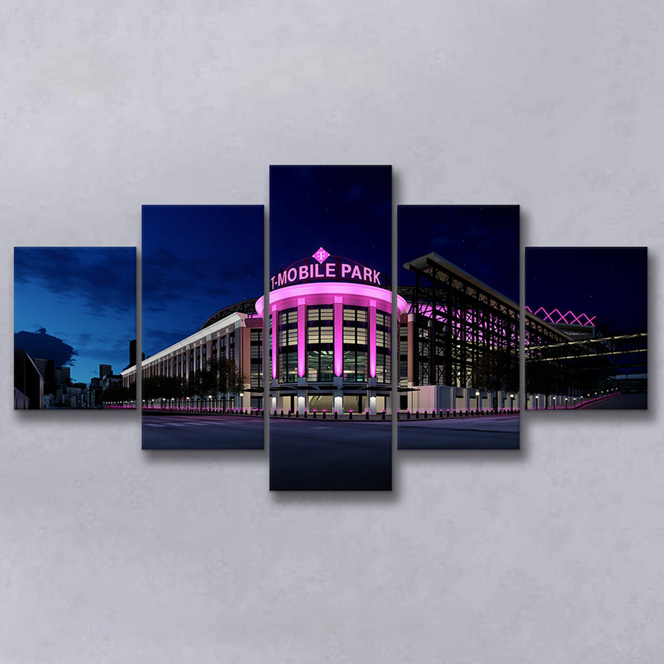 T Mobile Park in Washington, Stadium Canvas, Sport Art, Large Canvas, Multi Panels, Canvas Prints Wall Art Decor