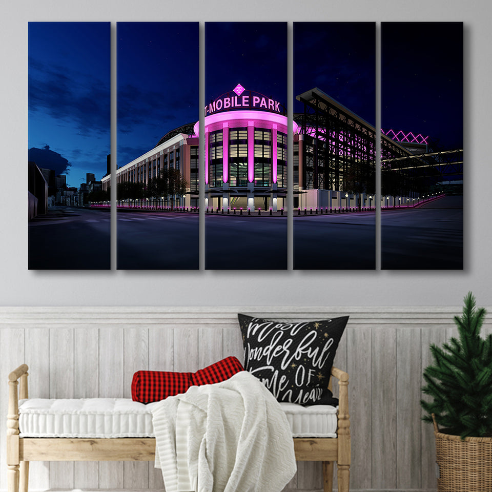 T Mobile Park in Washington, Stadium Canvas, Sport Art, Gift for him, Multi Panels B, Canvas Prints Wall Art Decor