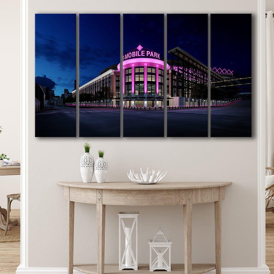 T Mobile Park in Washington, Stadium Canvas, Sport Art, Gift for him, Multi Panels B, Canvas Prints Wall Art Decor