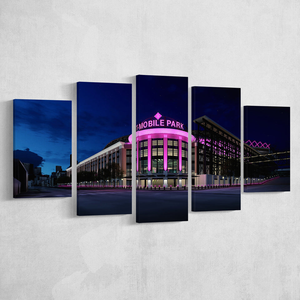 T Mobile Park in Washington, Stadium Canvas, Sport Art, Large Canvas, Multi Panels, Canvas Prints Wall Art Decor